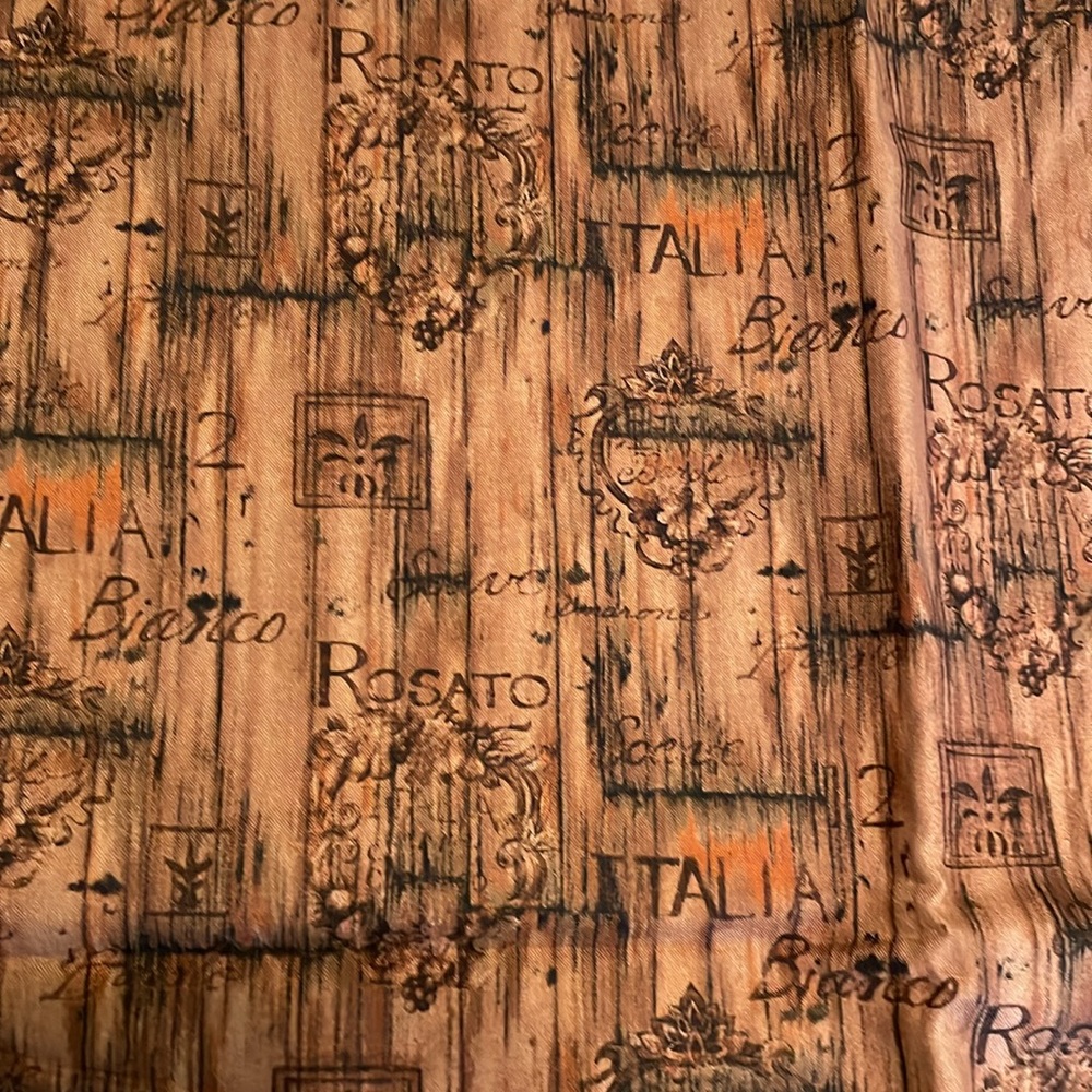 Bergen valley wine wood impression fabric. - Picture 2 of 6